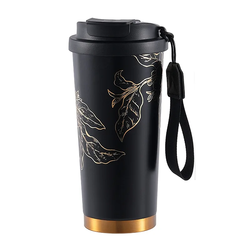 Taza de café aislada de acero inoxidable