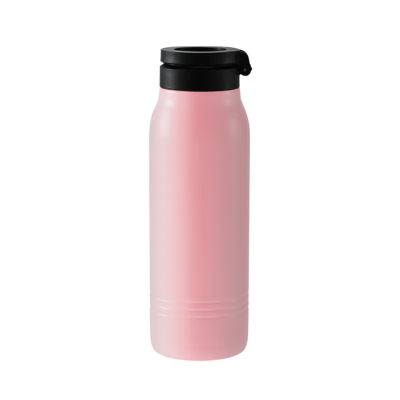Botella de agua aislada con tapa magnética