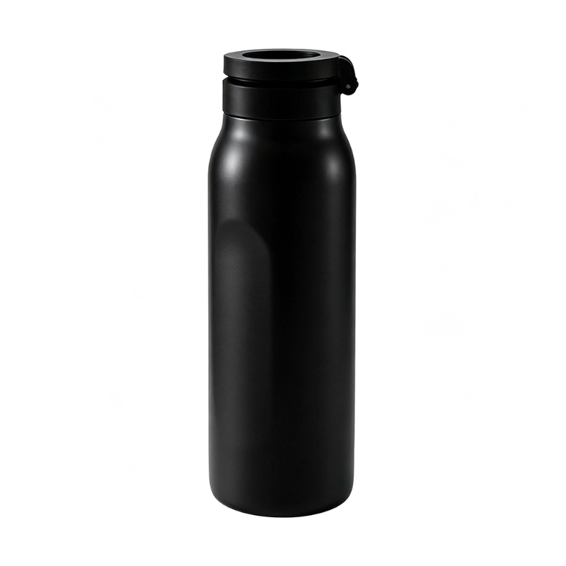 Botella de agua deportiva con tapa magnética